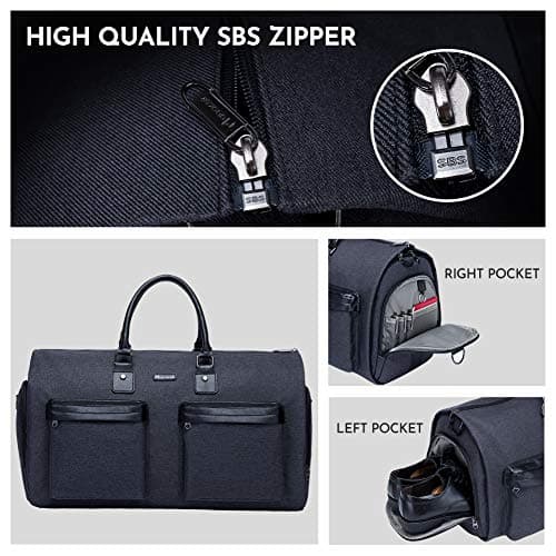 Convertible Garment Duffel Bag 2-in-1, Carry-On Hanging Suitcase — view 4