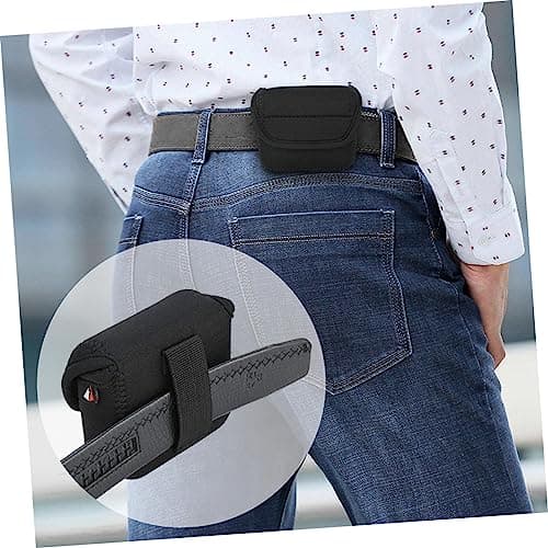 CAXUSD Wireless Speaker Carrying Bag Case Compatible with Jbl Go 2, Waterproof Neoprene Protective Shell with Waist Strap and Buckle, Black Speaker Organizer for Travel and Outdoor Use — view 5