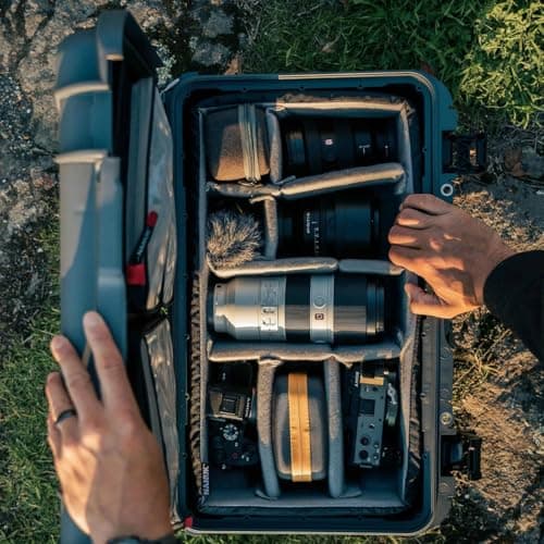 NANUK 935 Pro Photo Kit - Waterproof Hard Case for Camera, with Padded Dividers and Wheels, 56 x 36 x 23 cm - Dustproof and Shockproof, Cabin Luggage (Graphite) — view 2
