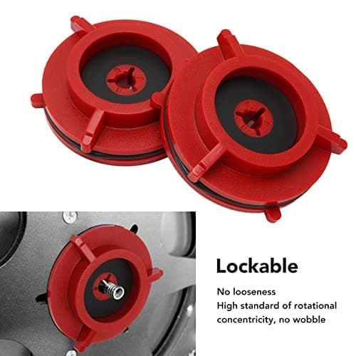 EIMSOAH 1 Pair Nab Hub Adapters, Universal Reel to Reel Tape Opener with Rubber, for Corkscrew Opener (Red) — view 3
