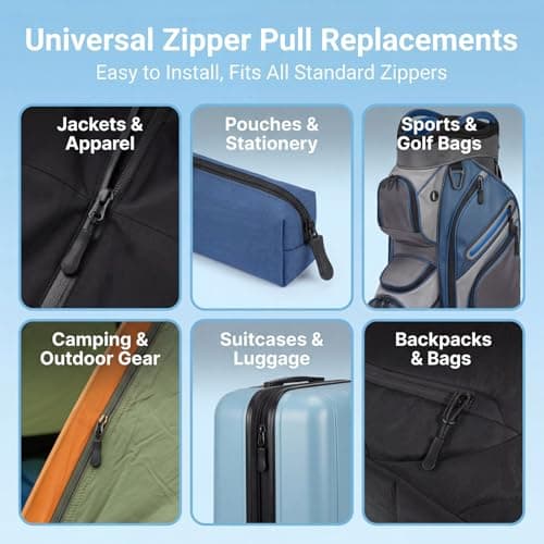 100PCS Zipper Pull Cord Ends Extender, Zipper Pulls Replacement, — view 4