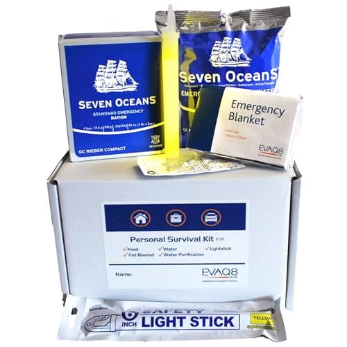 EVAQ8 Emergency Survival Food Box 1 Person 72-Hour Compact Survival Kit For Office Home & Car — view 6