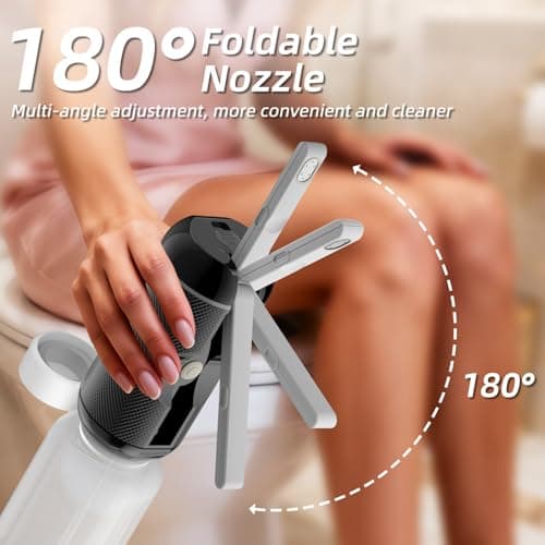 JUTIMER Electric Portable Bidet Sprayer, 2 Pressure Modes. — view 3