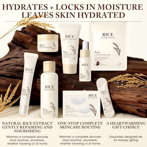Rice Korean Skincare Set 11Pcs, Travel Skincare Set, Woman Christmas Gift — view 3