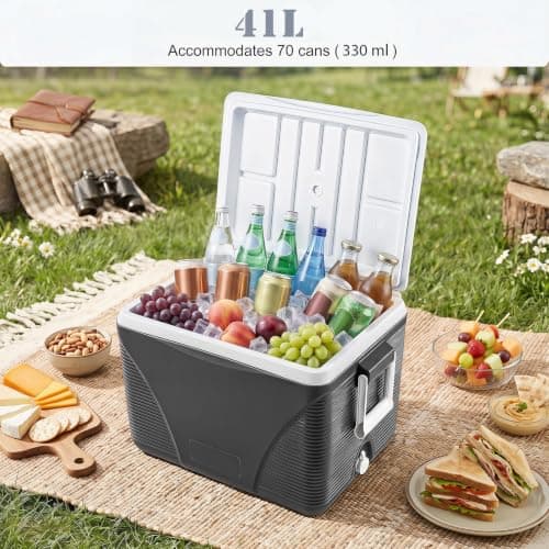 TANGZON 41 L Portable Hard Cooler Box, Heavy Duty Ice Chest (41L) — view 5