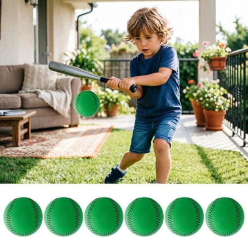 Soft Baseball Balls - 6 Piece Training Stress Ball Set for Kids — view 6