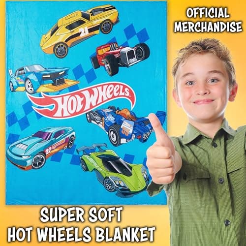 Get Trend Hot Wheels Fleece Blanket 130x150cm, Soft & Cosy Throw Blankets — view 2