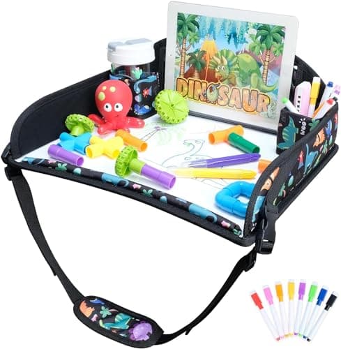 INFANZIA Kids Travel Tray for Car Seat, Road Trip Activities for kids