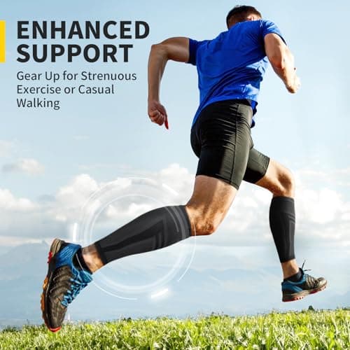 CAMBIVO Calf Compression Sleeves for Men and Women, 1 Pair — view 5