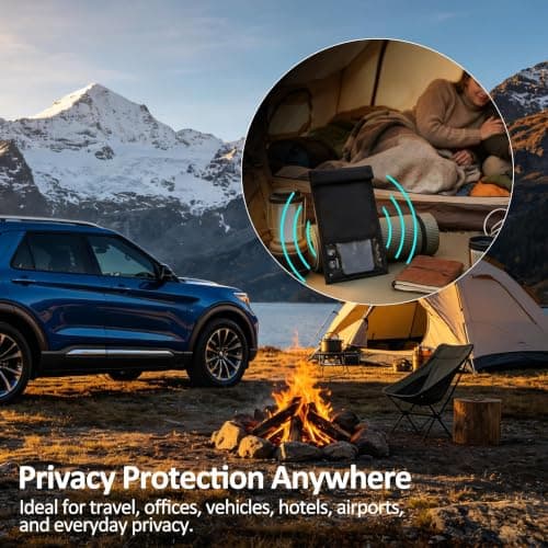 FIREDOG Faraday Pouch for Car Keys & Phones, Signal Blocking Bag RFID Blocking Case for Mobile Phones, Blocks WiFi Bluetooth GPS NFC RFID & Keyless Entry Signals, Privacy Protection Travel Pouch — view 6
