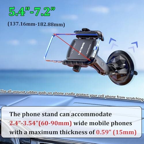 LOKTENWO Car Phone Holder Mount with Vibration Dampener — view 5