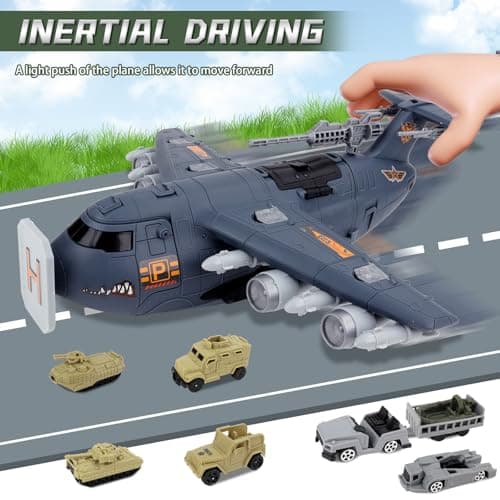 deAO Military Soldiers Toys, Army Vehicle Playset, Toy Plane Helicopter — view 4