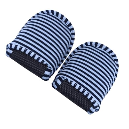 Kikumi Travel Portable Foldable Reusable Indoor Soft Cotton Anti Slip Slippers for Home Hotel (Male) — view 6