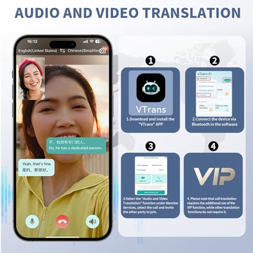 Language Translator Device, 2026 Upgraded Chip Two Way Real-Time Voice Translator, 150 Languages AI/Online/Offline/Group/Phone Translation, No WiFi Needed, 5.5" HD Screen for Travel Business Learning — view 6