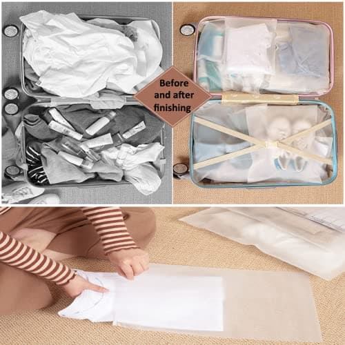 GAOHAN 10 Pcs ZipLock Storage Bags Reusable Plastic Travelling Storage Bags — view 4