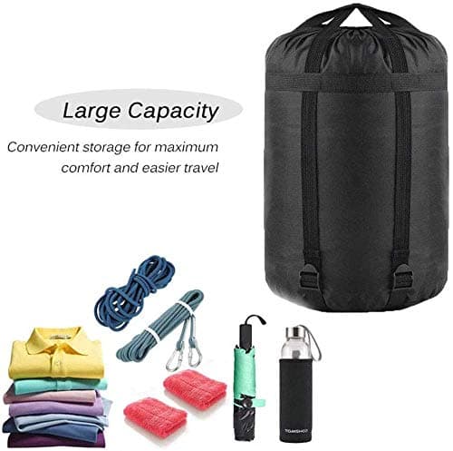 MOOCY Compression Stuff Sack, 12L/45L Sleeping Bag Cover Sack Sleeping Bags Storage Stuff Sack Organizer - Great Sleeping Bags Clothes Camping Hiking Backpacking — view 6