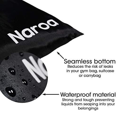 Waterproof Multifunctional Toiletry Shower Bag for Gym, Travel, Business and Foldable Portable Hanging Bathroom Mesh Caddy with Wet & Dry Storage Suction Hook Tote for Men Women — view 3