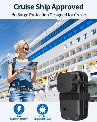 NTONPOWER Travel Extension Lead, Travel Essentials Cruise Essentials — view 6