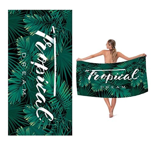 Sricam Microfibre Beach Towels for Adults, Oversized Beach Towel, Quick Dry, Sand Free, Lightweight & Absorbent Travel Towel for Swimming, Pool, Gym, Camping