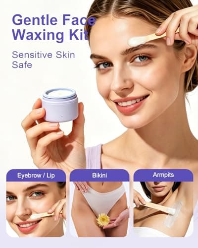 Waxfans Eyebrow Wax Kit for Women - Smart Mini Wax Pot with 100g Wax Beads — view 3