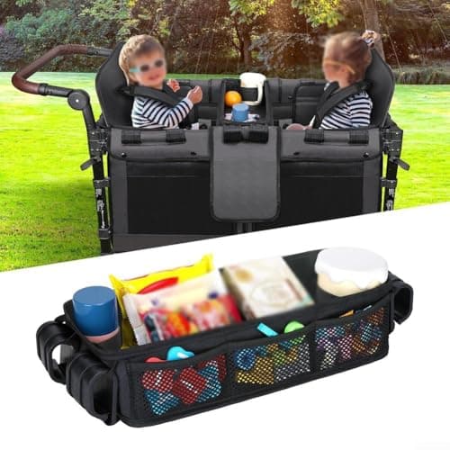 Todikaper Stroller Tray for Wonderfold Models, Lightweight Dining Solution with Spill-Proof Design, Easy Install Wagon Accessory(L) — view 4