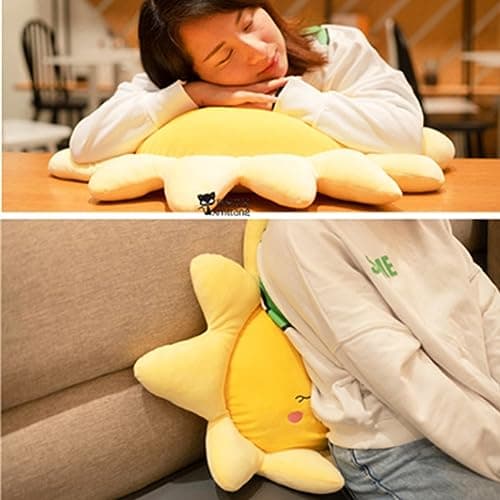 OUKEYI Soft Sun Plush Pillow, Sun Shape Chair Cushion, Car Pillow (58cm/22.8 in) — view 4