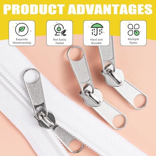 Mardatt 144Pcs Zipper Repair Kit - #3#5#8 Zipper Replacement with Extension Pulls, Installation Pliers for Bags, Tents, Luggage, Jackets, Backpacks, Sleeping Bags — view 4