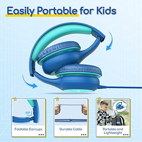 EarFun Kids Headphones Wired, 85dB Volume Limit — view 5