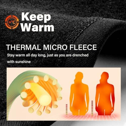 SIMIYA Thermal Tops Womens Round Neck Soft Long Sleeve Top Black — view 4