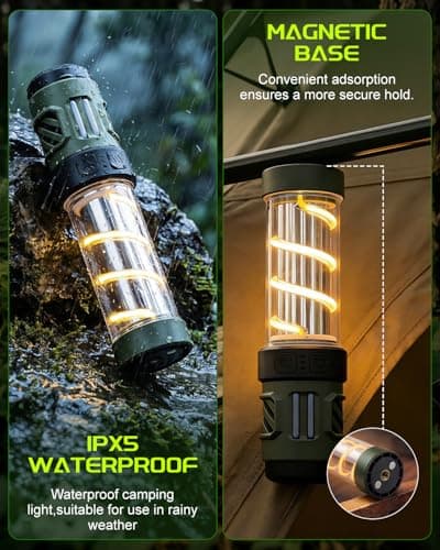 5000mAh Rechargeable Bug Repellent Lantern, 5 Lighting Modes & IPX5 Waterproof, Portable Outdoor Light with Mosquito Protection, for All‑Kinds Outdoor Activitie & Backyard Use (Refill Not Included) — view 5