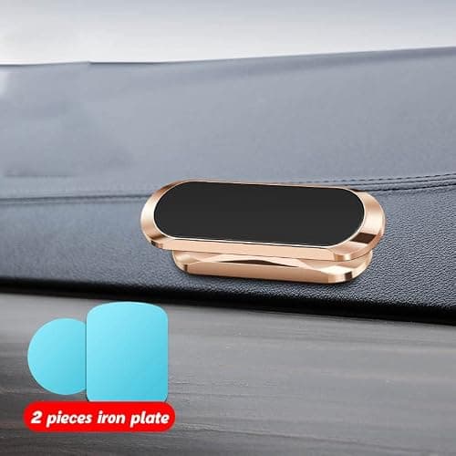 Fortune Global Universal Car Phone Holder - Magnetic Mount With 360 Rotation, Compatible With Samsung iPhone All Smartphones (Rose Gold) — view 2