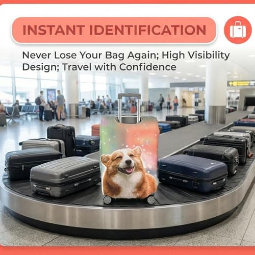 Personalised Elastic Luggage Protector Cover, 18-32" Custom Suitcase Covers with Photo, Double-Sided Photo Travel Suitcase Protector, Design Your Own Travel Accessories Protective Covers (XL) — view 2