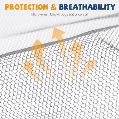 Mosquito Net for Pram, Universal, Grey — view 4