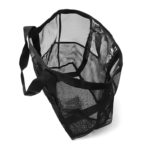 gogocow Mesh Beach Bag for Women, Foldable Waterproof and Sandproof Mesh Handbag, Large Pool Tote Bag for Beach Gym School Shopping Swimming Travel and Daily — view 4