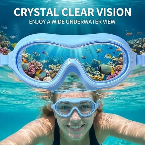 Wetopee Open Water Polarized Adult Swim Goggles, Anti Fog UV Protection No Leakage, Clear Vision Easy Adjustable Swimming Goggles for Men Women Teenagers — view 4