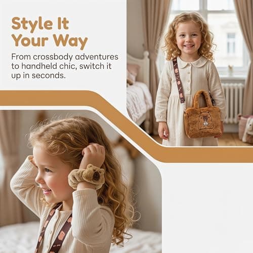 WZHHDM Capybara Plush Girls Handbag, Girls Cross Body Bag, Shoulder Bag — view 6
