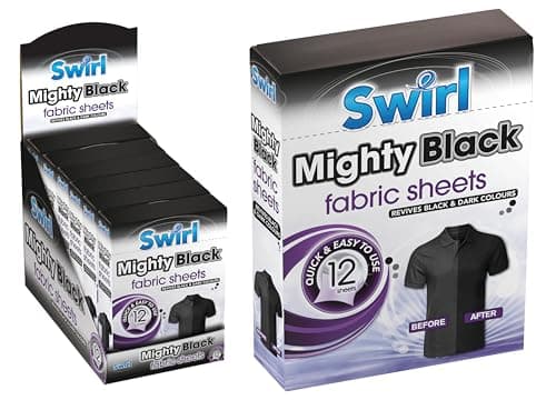 Mighty Black fabric Sheets x 12