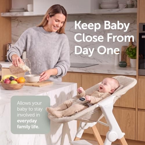 Baby Elegance Mash High Chair Bundle for Babies & Toddlers (0-3yrs) - White — view 4