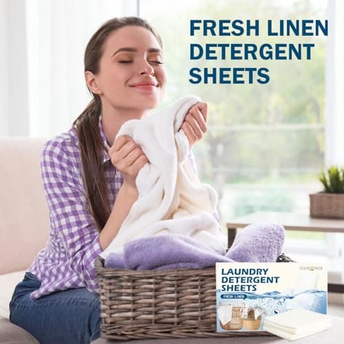 OOOFLOWER Laundry Detergent Sheets-40 Sheets — view 5