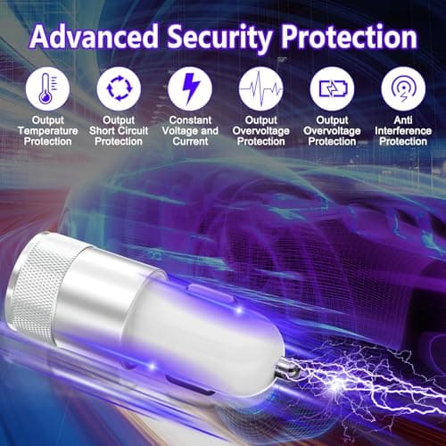Car Charger Fast Charge 2Pack All Metal Dual Port Cigarette Lighter Charger — view 3