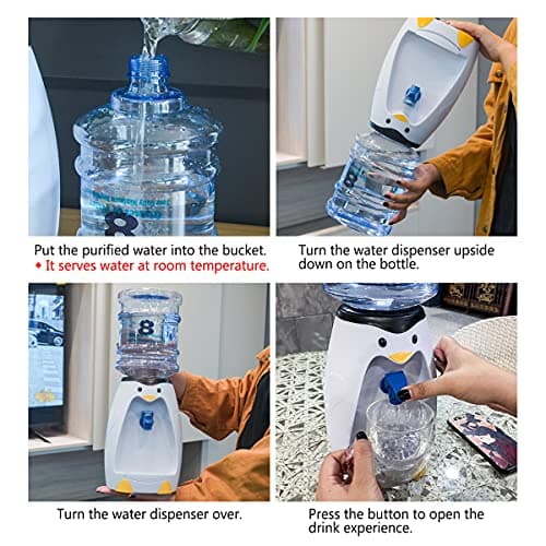 GOODFEER Mini Water Dispenser with Tap, 2.5 L Carafe for Home Office — view 5