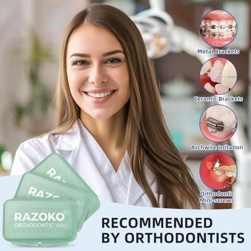 Orthodontic Wax for Braces,Food Grade,Safe for Kids & Adults — view 5