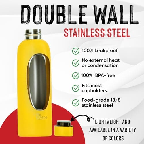 OTTO KONING Water Bottle 500ml Insulated Stainless Steel Flask — view 5