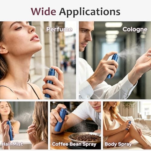 Toureal Travel Perfume Atomiser Refillable, 8ml Atomiser Spray Bottle,Blue — view 6