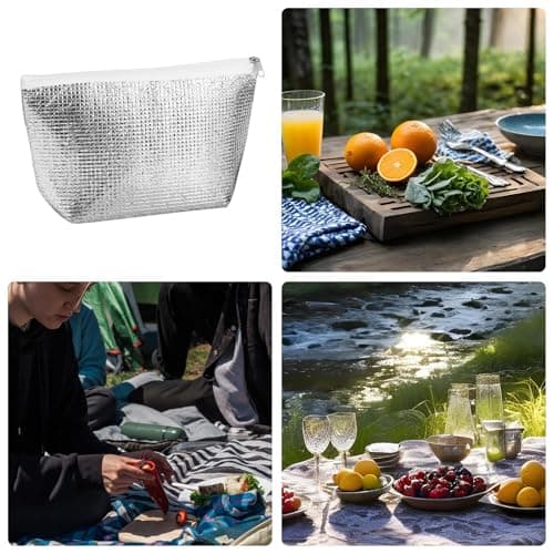 Hiemible Cooler Bags Insulated for Travel | Travel Cooler Bag - Portable Cold Proof Tote Reusable for Grocery Shopping Work Picnic Camping Outdoor — view 4