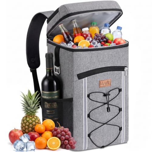 Lifewit 23L Backpack Cooler with Multi-Pockets & Bottle Opener, Grey