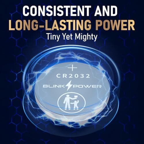 Blinkspower CR2032 Lithium 3V Coin Battery, 20 Pack 2032 Battery, Child-Safe & Longest Lasting for AirTag, Car Remote Key — view 2