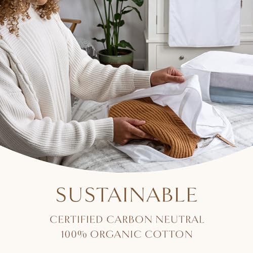 Hayden Hill Luxury Organic Cotton Sweater Storage Bag For Cashmere 18 Inch — view 6