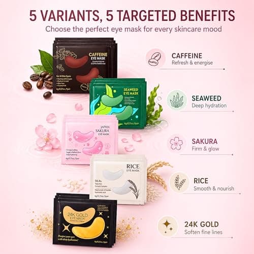 25Pairs Collagen Eye Patches for Dark Circles, Pamper Gifts for Women — view 3