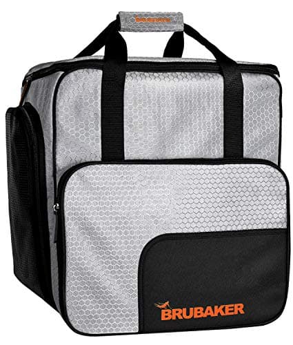 BRUBAKER SuperTec Ski Boot Bag Helmet Bag Backpack with Shoe Compartment - Silver Orange